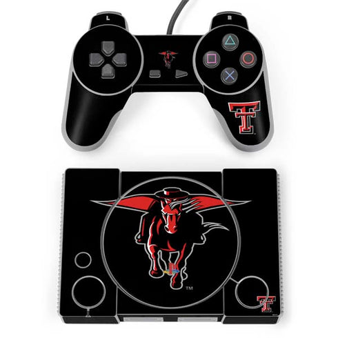 Texas Tech University Red Raiders Logo PlayStation Classic Bundle Skin